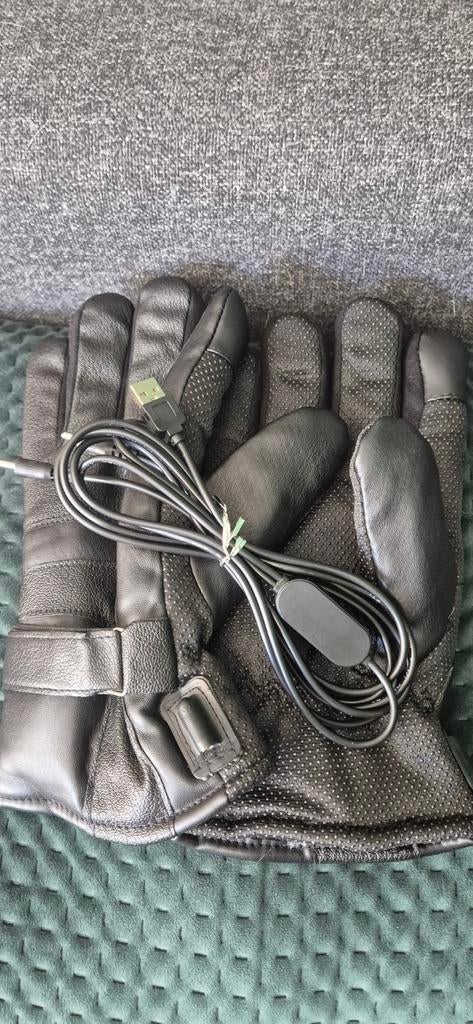 Leren Verwarmde Handschoenen met USB-powerbank, Kleding | Heren, Mutsen, Sjaals en Handschoenen, Ophalen of Verzenden