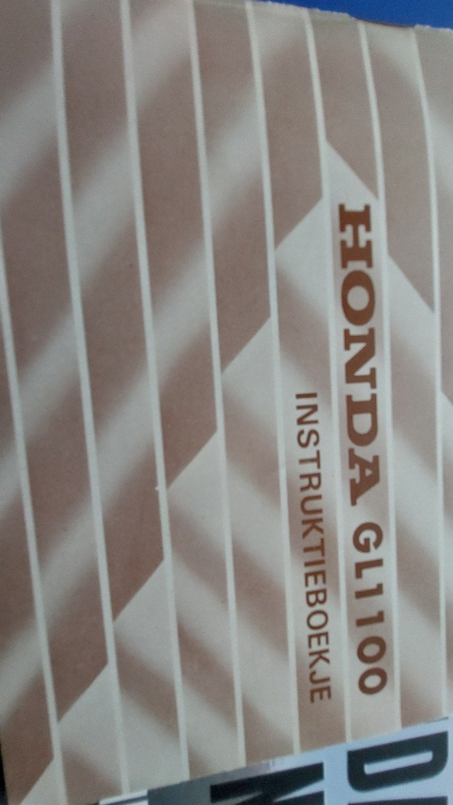 honda gl 1100 instructieboekje en werkplaatsboek, Ophalen