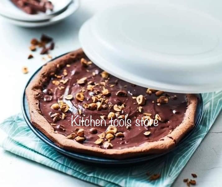 Tupperware 1,2L ultrapro quiche cake vorm taartvorm + deksel, Ophalen of Verzenden, Nieuw, Schaal