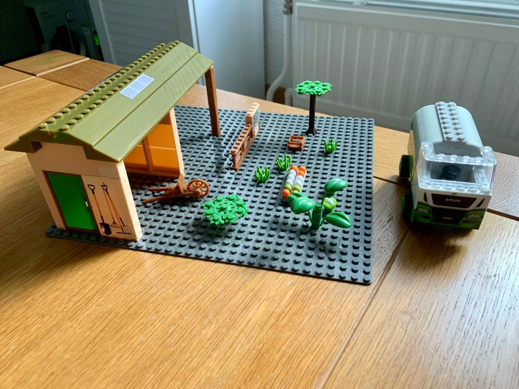 TE KOOP: boerderij incl. melkwagen van Plus Bricks, Plus, Ophalen of Verzenden
