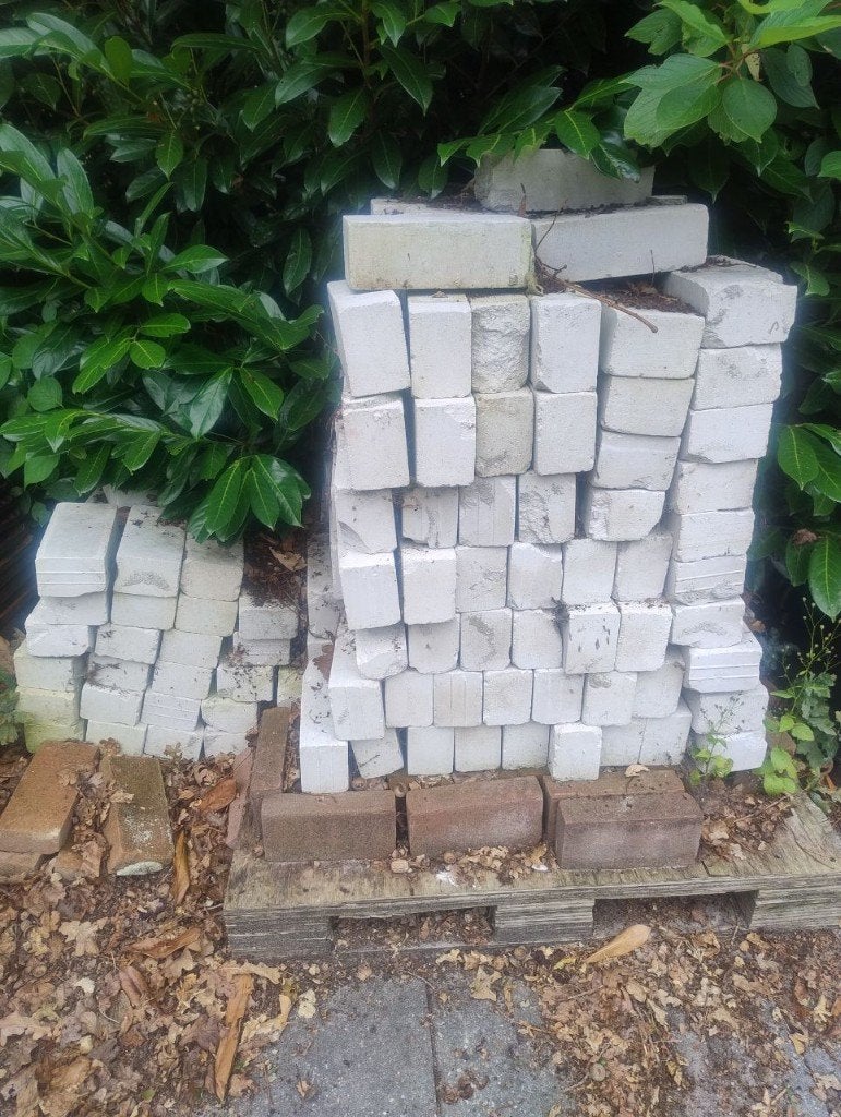 Kalkzandstenen, Doe-het-zelf en Verbouw, Metselstenen, Ophalen, Zo goed als nieuw, Kalkzandstenen