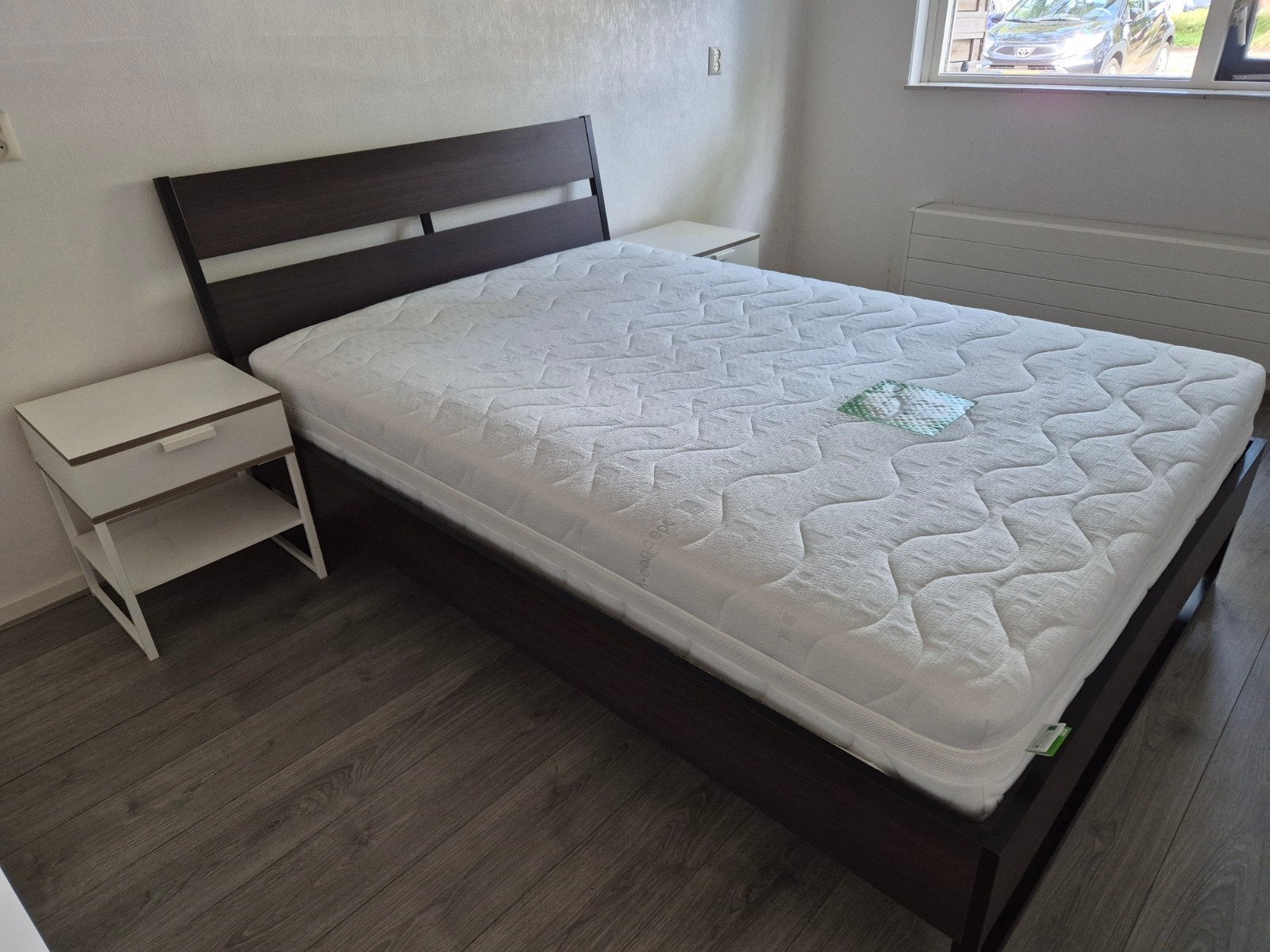 ikea bed. compleet 140x200, Huis en Inrichting, Slaapkamer | Complete slaapkamers, Ophalen, Gebruikt, Tweepersoons