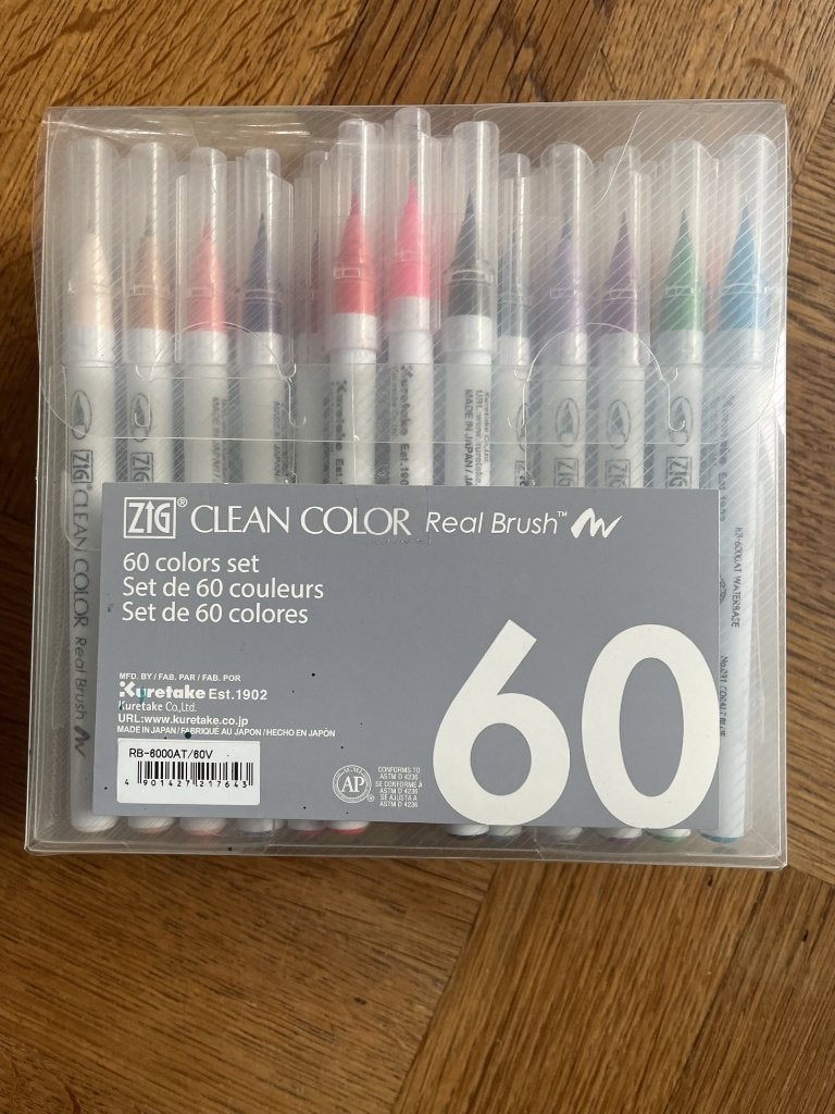 Kuretake Zig Clean Color Real Brush, Hobby en Vrije tijd, Ophalen of Verzenden, Nieuw, Potlood of Stift