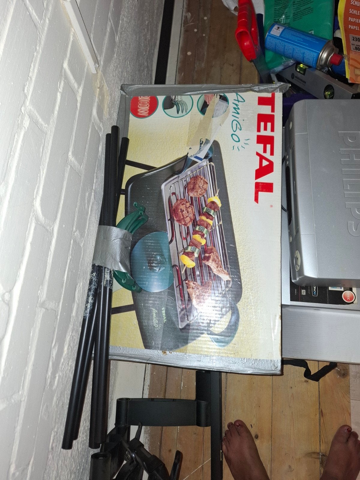 Tefal Amigo elektrische barbecue - uitstekend werkend, Ophalen, Gebruikt, Tefal
