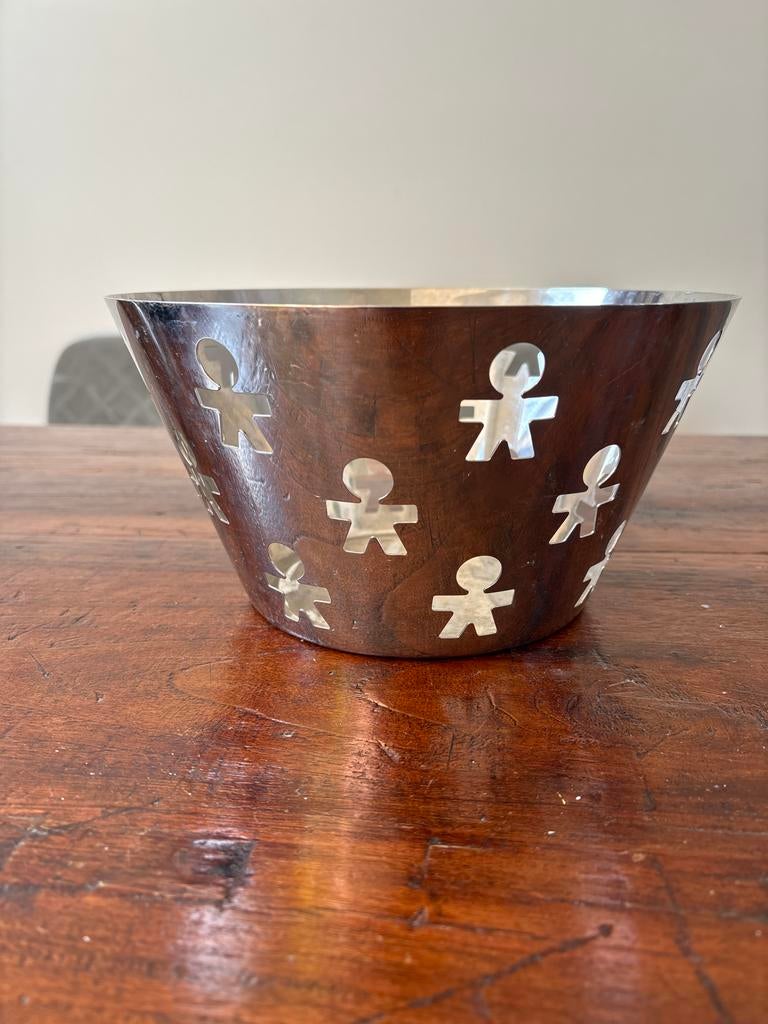 Alessi Girotondo fruitschaal, Huis en Inrichting, Woonaccessoires | Schalen en Manden, Ophalen, Overige materialen, Schaal, Rond