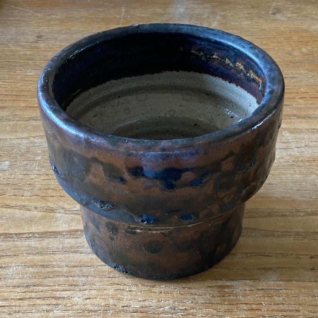 Vintage bloempot Zaalberg (hoogte 12cm, Ø bovenkant 14,5cm), Ophalen of Verzenden