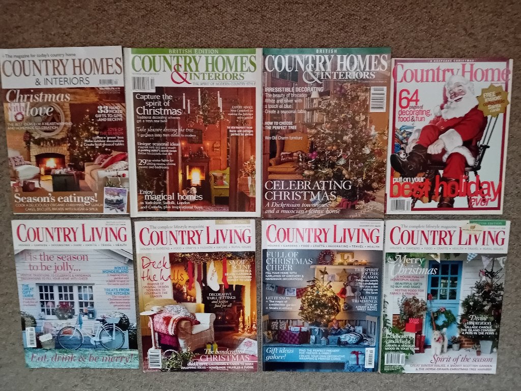 Country Homes/Country Living bladen Christmas., Verzamelen, Ophalen of Verzenden, 1980 tot heden, Buitenland, Tijdschrift