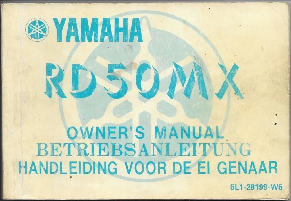 Yamaha RD50 MX handleiding instructieboek (021v), Ophalen of Verzenden, Zo goed als nieuw, Yamaha