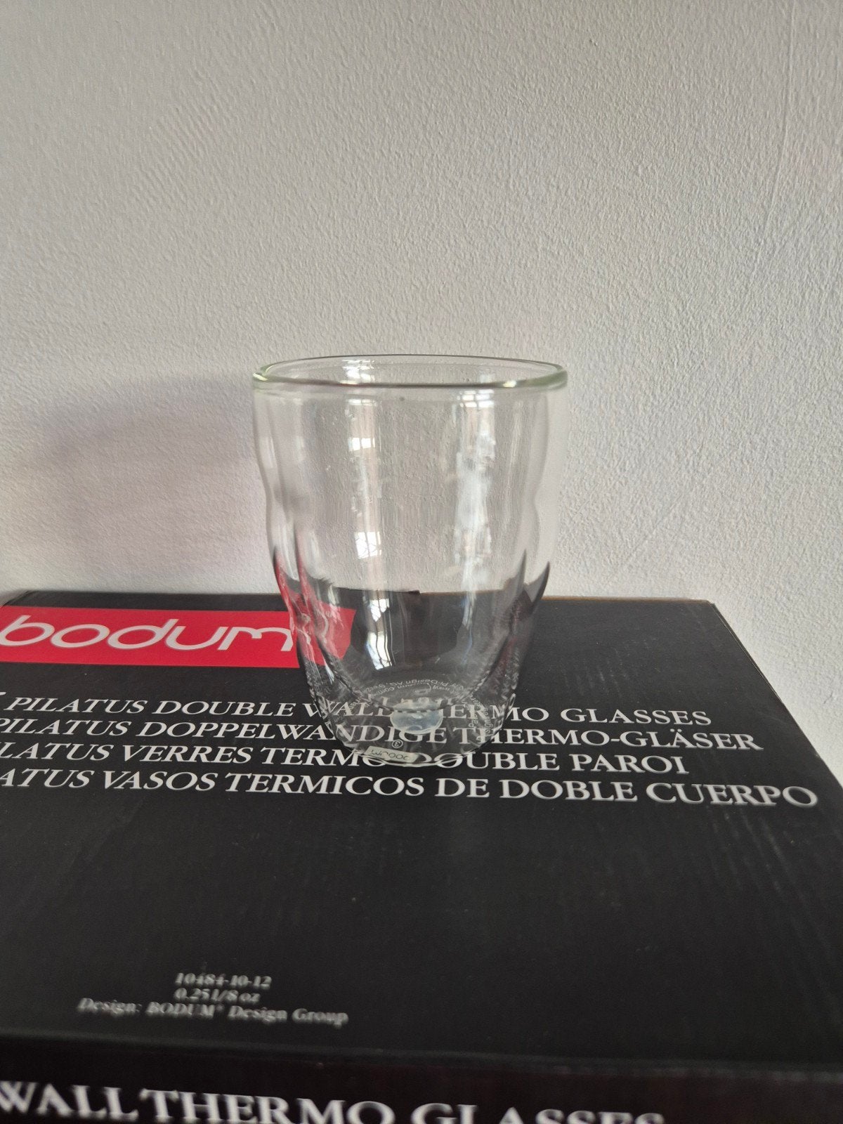 2x 6 Bodum dubbelwandige glazen, Ophalen, Glas of Glazen, Nieuw, Glas