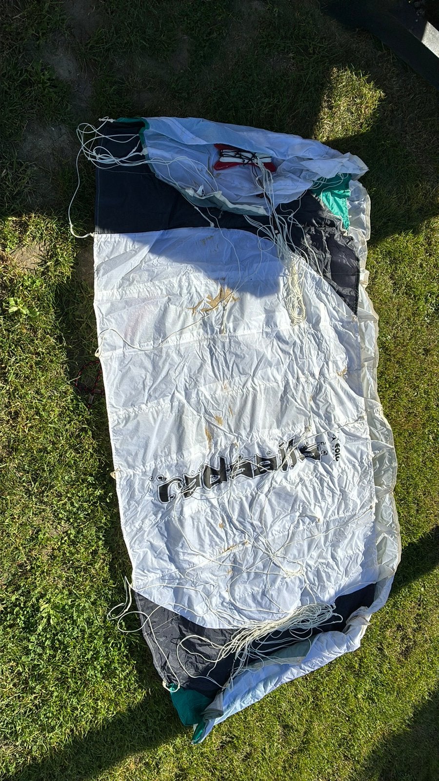 Radsaails 2.4m² Powerkite met rugzak, Ophalen of Verzenden, Gebruikt