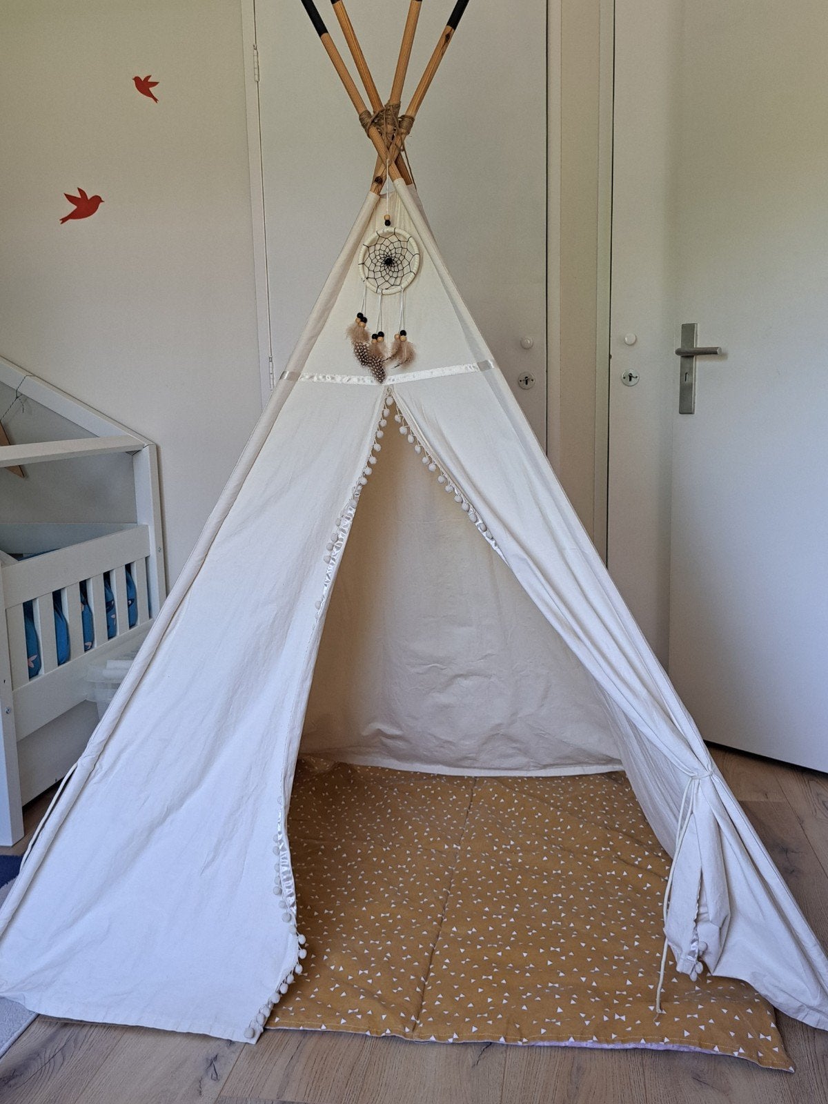 Katoenen tipi speeltent, Kinderen en Baby's, Ophalen, Zo goed als nieuw