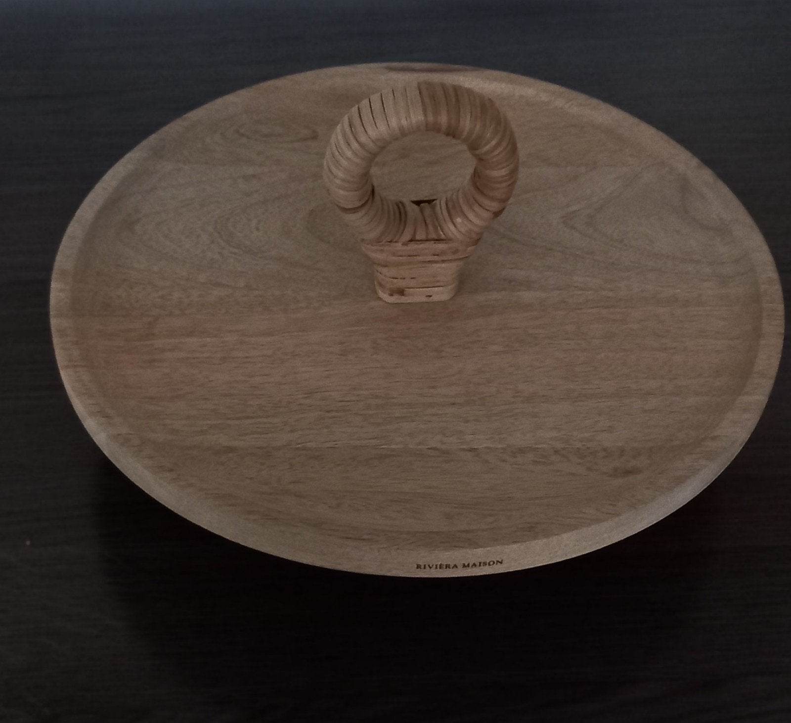 Riviera Maison Etagere Hout met Rotan Handvat, Huis en Inrichting, Hout, Ophalen of Verzenden, Bruin, Landelijk