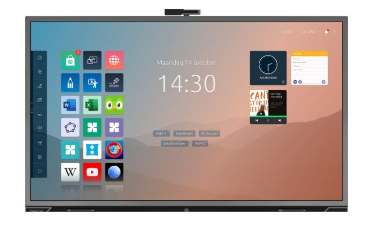 Prowise PWT 55 inch UHD touchscreen digibord, Gebruikt, Prowise, Tv en Weergevers, Ophalen of Verzenden