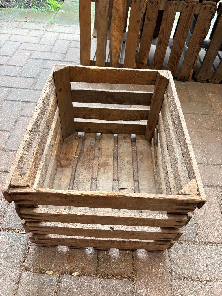 Fruitkisten nog 5 stuks  - vintage, oud vanaf €5,- per stuk, Ophalen, Minder dan 50 cm, Gebruikt, 50 tot 100 cm
