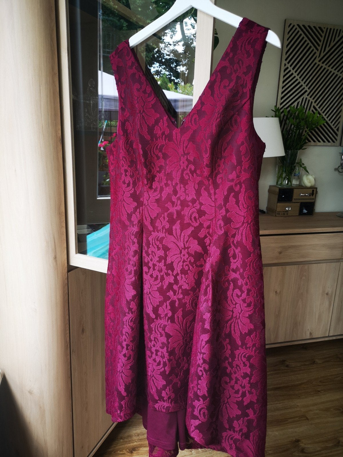 Paarse jurk maat 48, Kleding | Dames, Ophalen, Galajurk, Paars, Maat 46/48 (XL) of groter