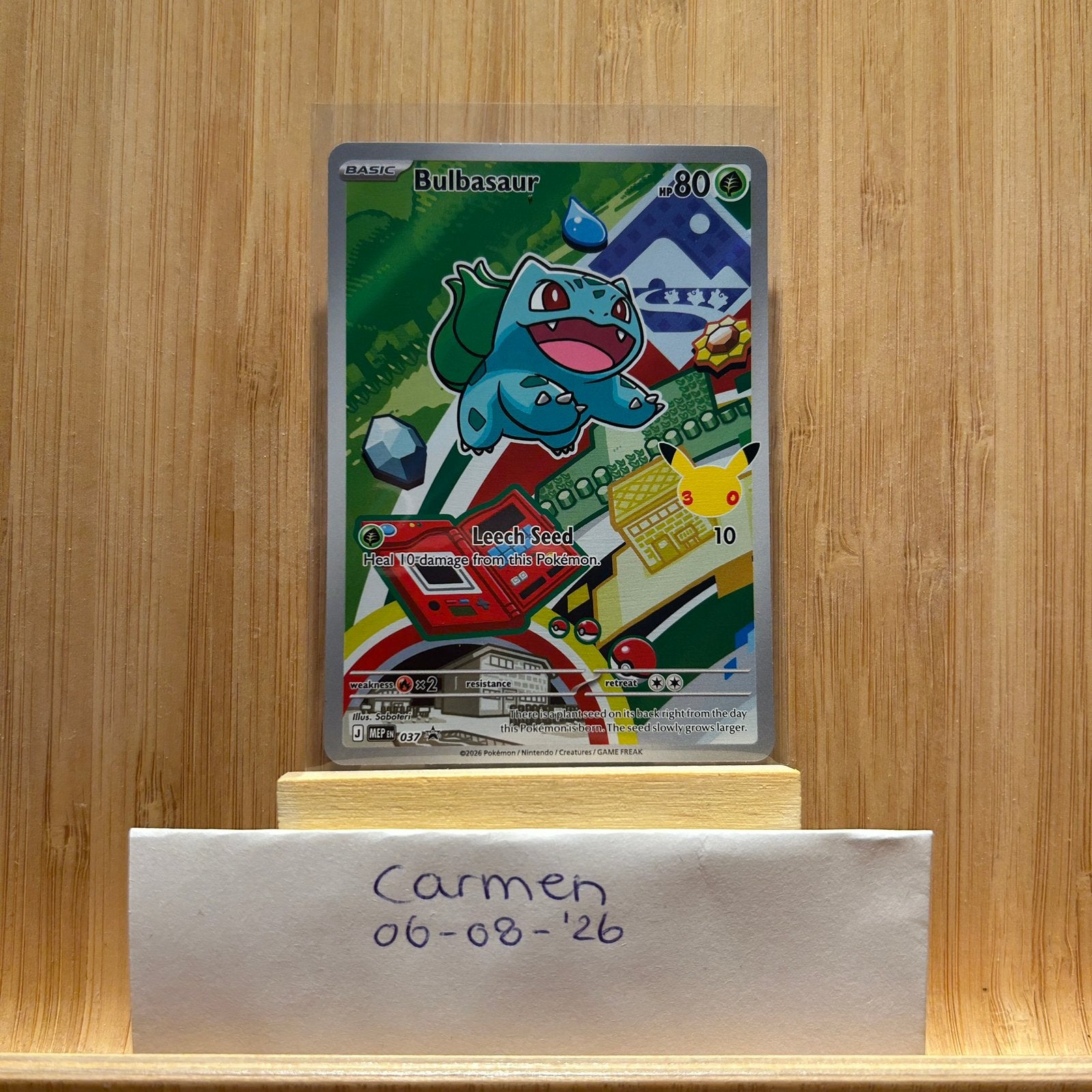 Pokémon Bulbasaur MEP EN 037 NM | First Partner series 1, Hobby en Vrije tijd, Verzamelkaartspellen | Pokémon, Ophalen of Verzenden