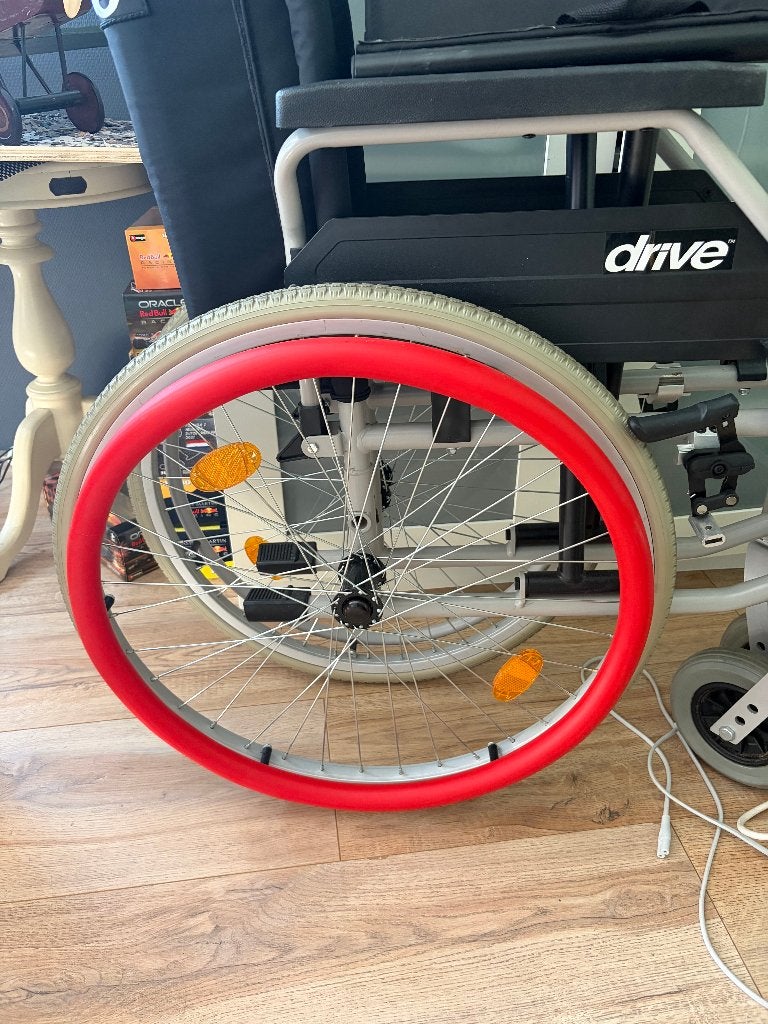 Rode hoepels voor rolstoel, nieuw., Ophalen of Verzenden, Nieuw, Handbewogen rolstoel