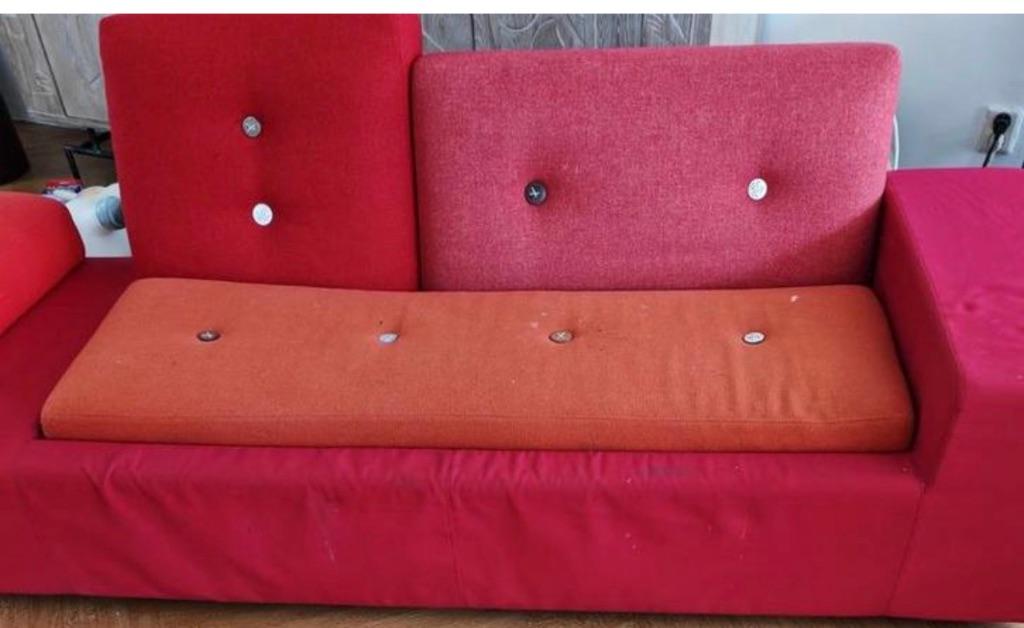 Poldersofa Hella Jongerius XS versie in mooie staat, Ophalen, Overige materialen, Driepersoons, 75 tot 100 cm