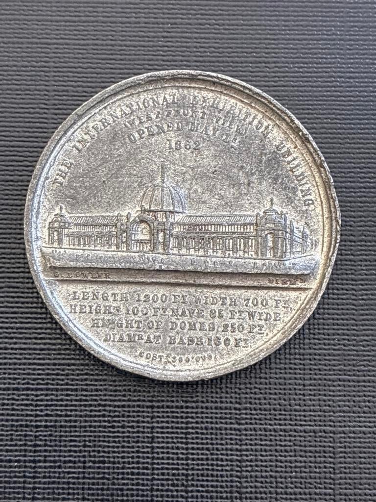 Herdenkingsmedaille Internationale Tentoonstelling 1862, Ophalen of Verzenden, Overige materialen, Buitenland