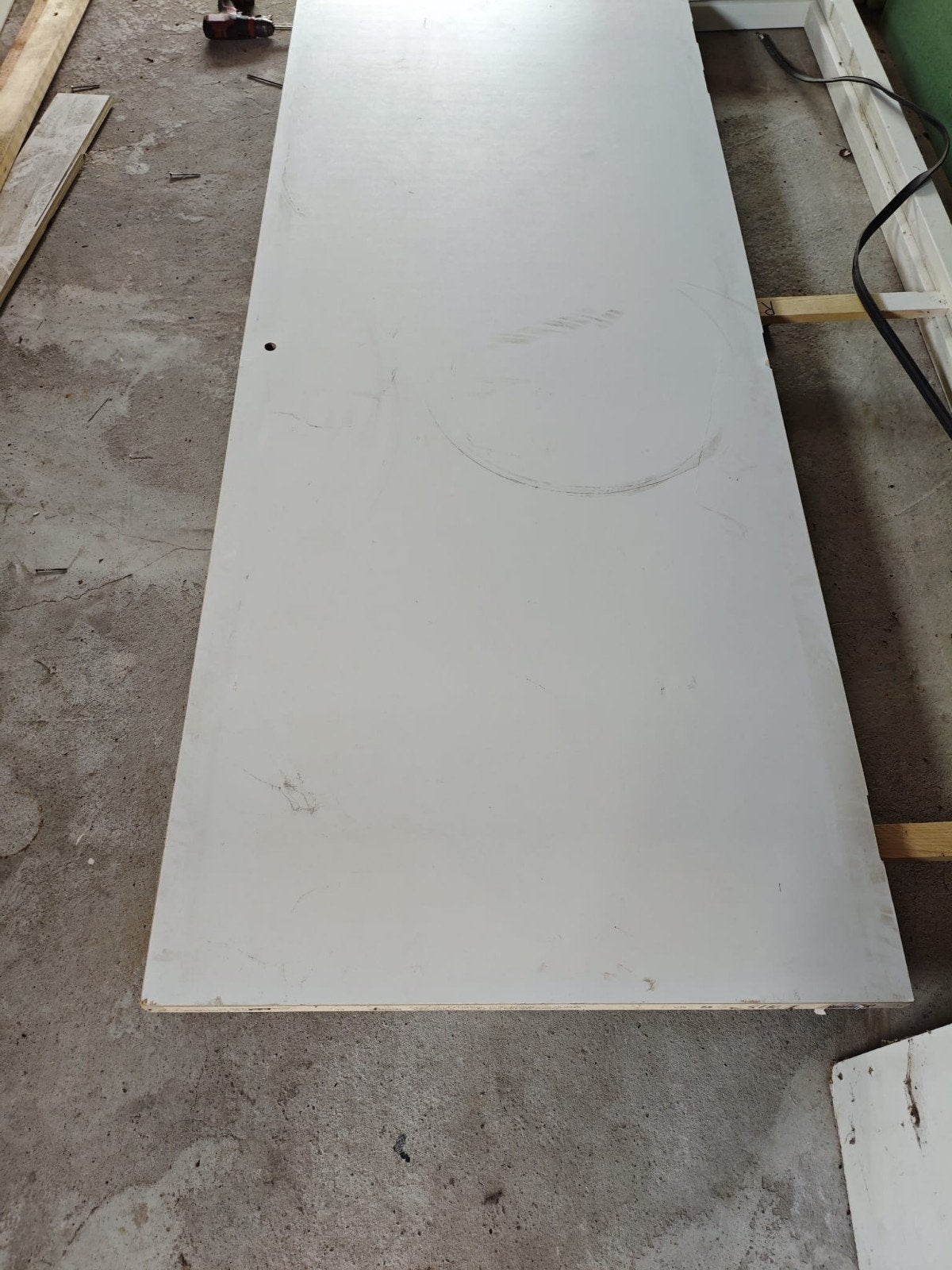 Hardhouten binnen deurkozijn met binnendeur 93x231.5, Doe-het-zelf en Verbouw, Deuren en Horren, Ophalen, 80 tot 100 cm, 215 cm of meer