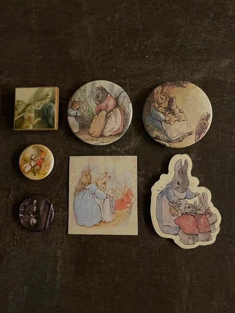 Beatrix Potter Magneten Peter Rabbit Mrs Rabbit Flopsy MrTod, Verzamelen, Ophalen of Verzenden, Zo goed als nieuw, Dier