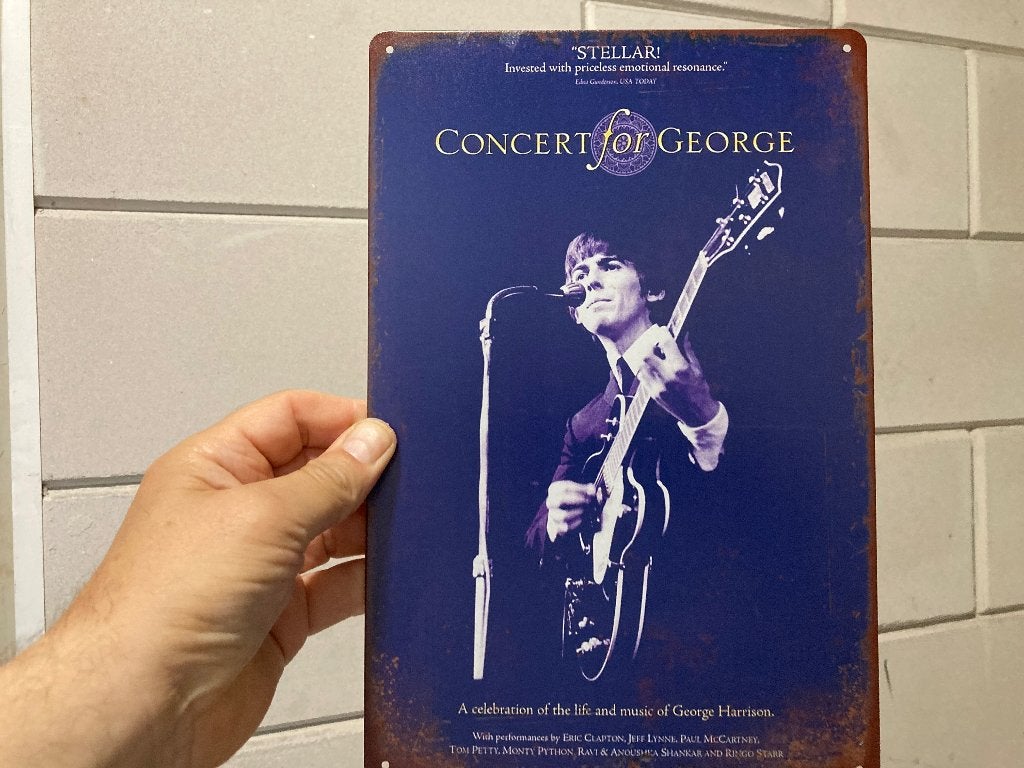George Harrison poster metaal, Ophalen of Verzenden, Nieuw, A1 t/m A3, Film en Tv