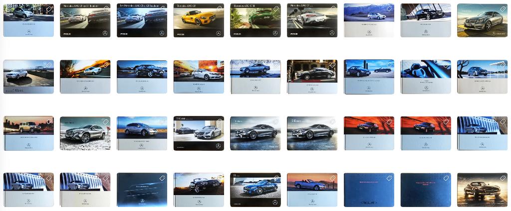 Partij: 36 Mercedes folders, Ophalen, Zo goed als nieuw, Mercedes