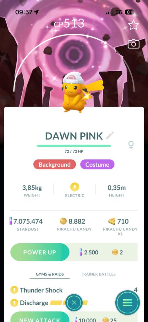 Shiny Pikachu Dawn Hat - PokemonGO, Ophalen of Verzenden, Nieuw, Plaatje