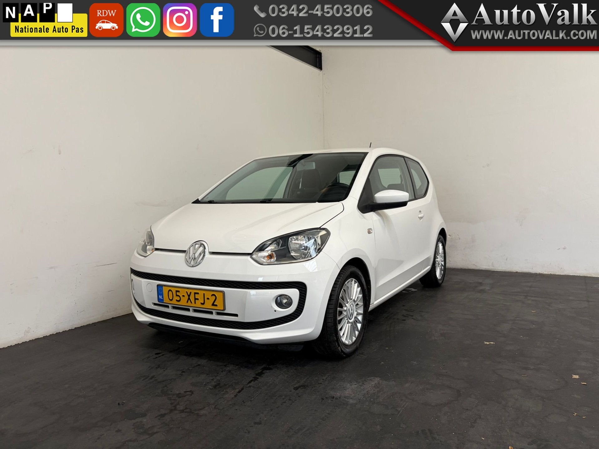 Volkswagen up! 1.0 high up! BlueMotion (bj 2012), Auto's, Voorwielaandrijving, Euro 5, Gebruikt, Up!