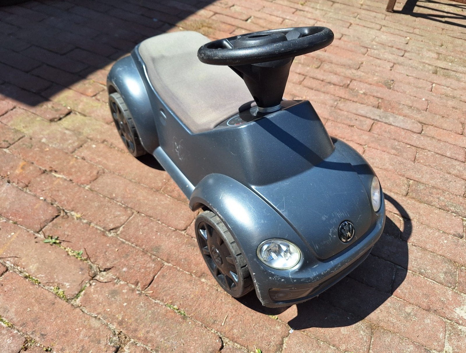 Volkswagen Beetle antraciet loopauto, Ophalen of Verzenden, Gebruikt, Loopvoertuig