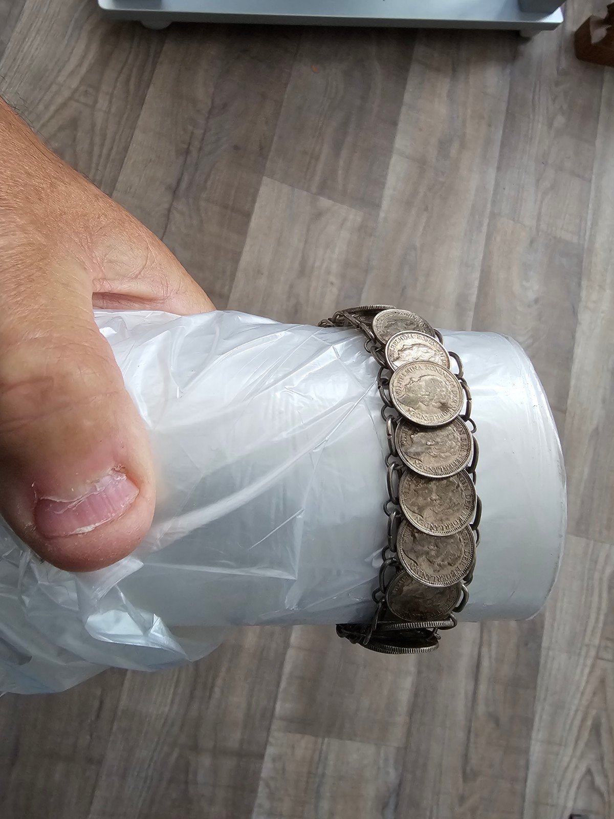 vintage armband, Ophalen of Verzenden, Zilver