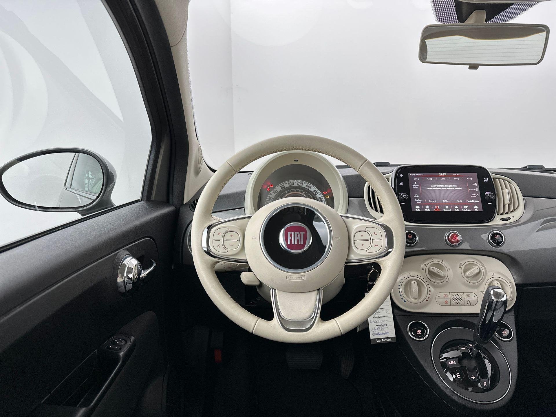 Fiat 500 1.2 Lounge | AUTOMAAT | AIRCO | CRUISE CONTROL | AP, 12 maanden, Stof, Gebruikt, 4 cilinders