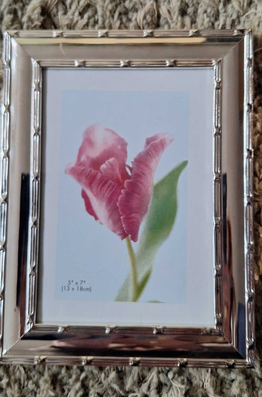 Set van 2 fotolijstjes - zilverkleurig, Ophalen of Verzenden