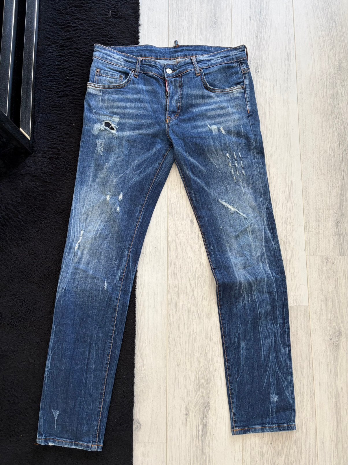 Dsquared2 Skater Jeans - D2 Spijkerbroek - Donkerblauw, Kleding | Heren, Spijkerbroeken en Jeans, Ophalen of Verzenden, Zo goed als nieuw