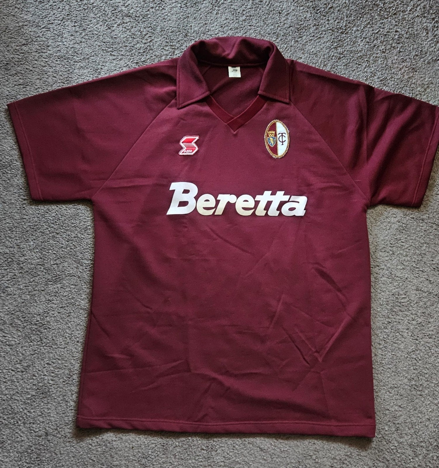 Vintage ABM Beretta voetbalshirt maat XL, Rood, Maat 56/58 (XL), Nieuw, ABM