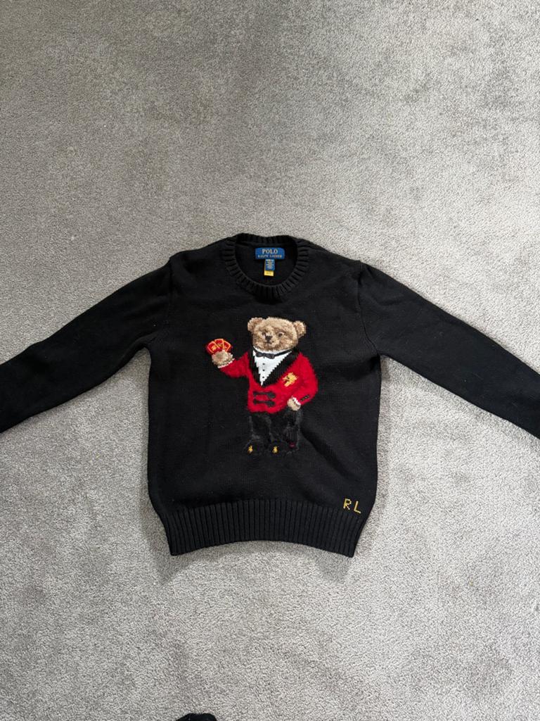 Polo Ralph Lauren Bear Trui - Zwart (Boys), Ophalen, Zo goed als nieuw, Jongen