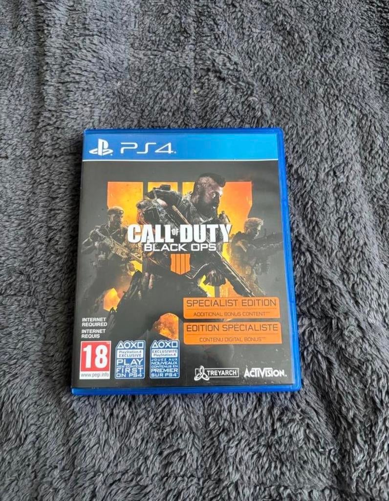 Call of Duty Black Ops 4 PS4, Spelcomputers en Games, Online, Gebruikt, Vanaf 18 jaar, Shooter