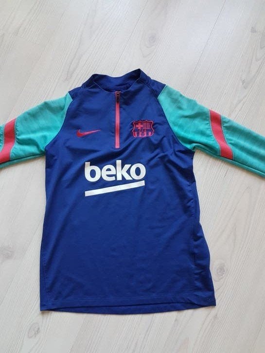 FC Barcelona Nike kids trui in maat large, Maat XS of kleiner, Ophalen of Verzenden, Gebruikt, Shirt