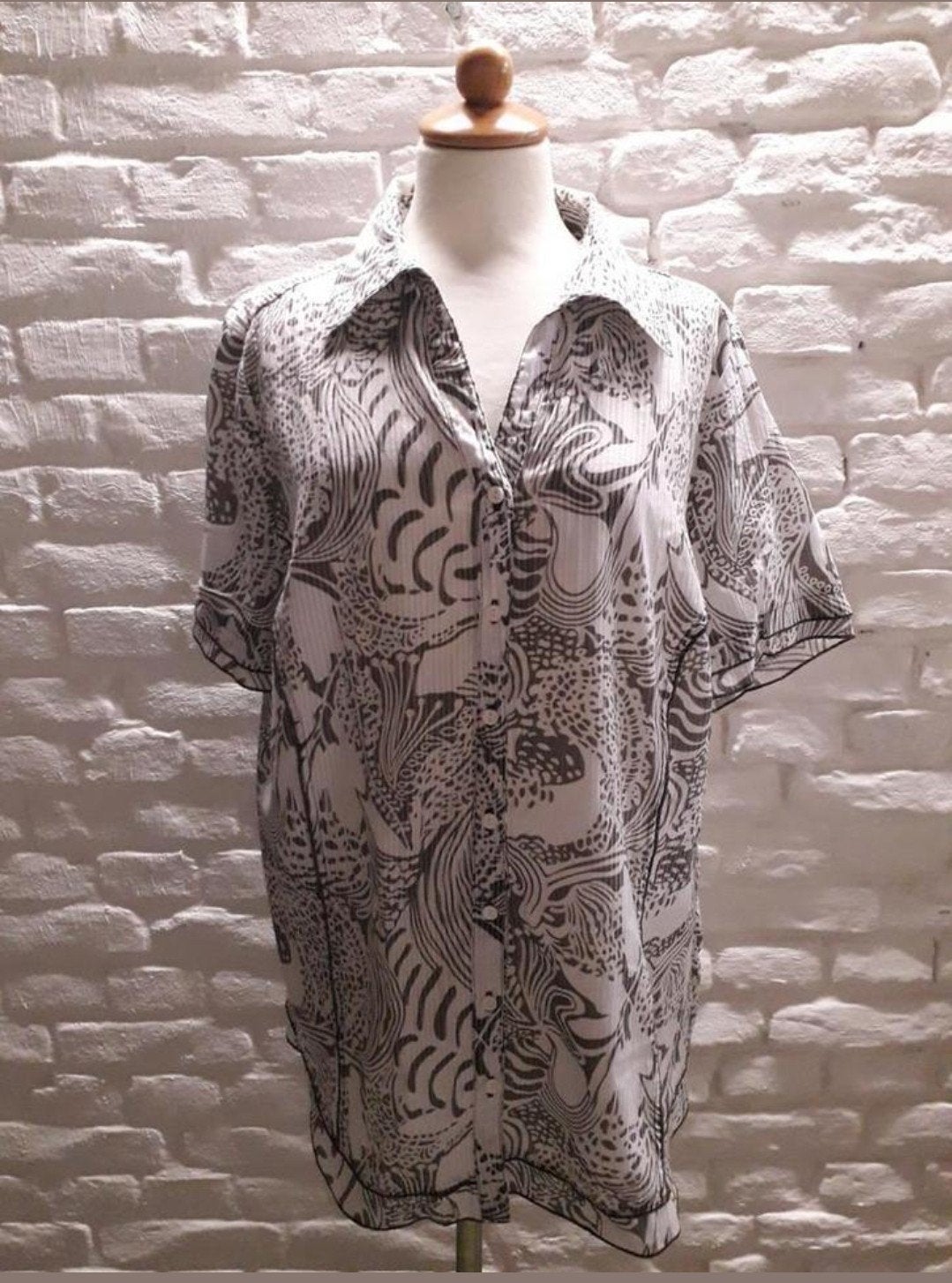 Canda Blouse Maat 48, Kleding | Dames, Blouses en Tunieken, Zo goed als nieuw, Maat 46/48 (XL) of groter, Beige, Verzenden