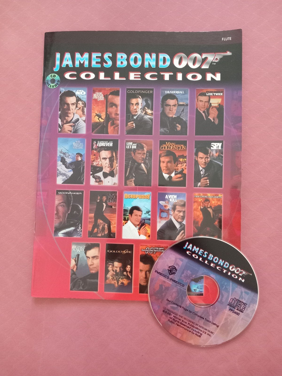 Bladmuziek dwarsfluit James Bond, Ophalen of Verzenden, Gebruikt, Les of Cursus