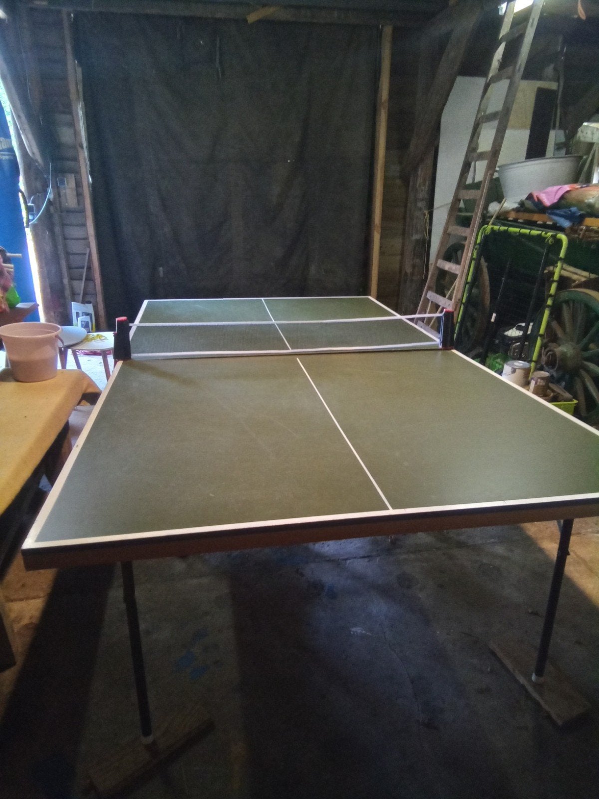 tafeltennistafel wedstrijd afmeting, Sport en Fitness, Tafeltennis, Ophalen, Gebruikt, Tafel Indoor, Inklapbaar