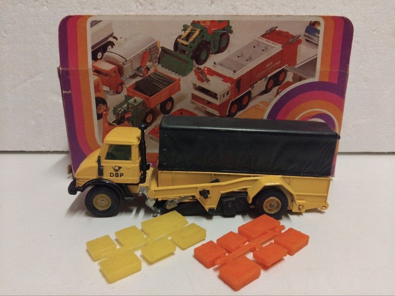 Rare old SIKU #361 Mercedes Unimog hubwagen boxed, Ophalen of Verzenden, Zo goed als nieuw, Bus of Vrachtwagen, SIKU