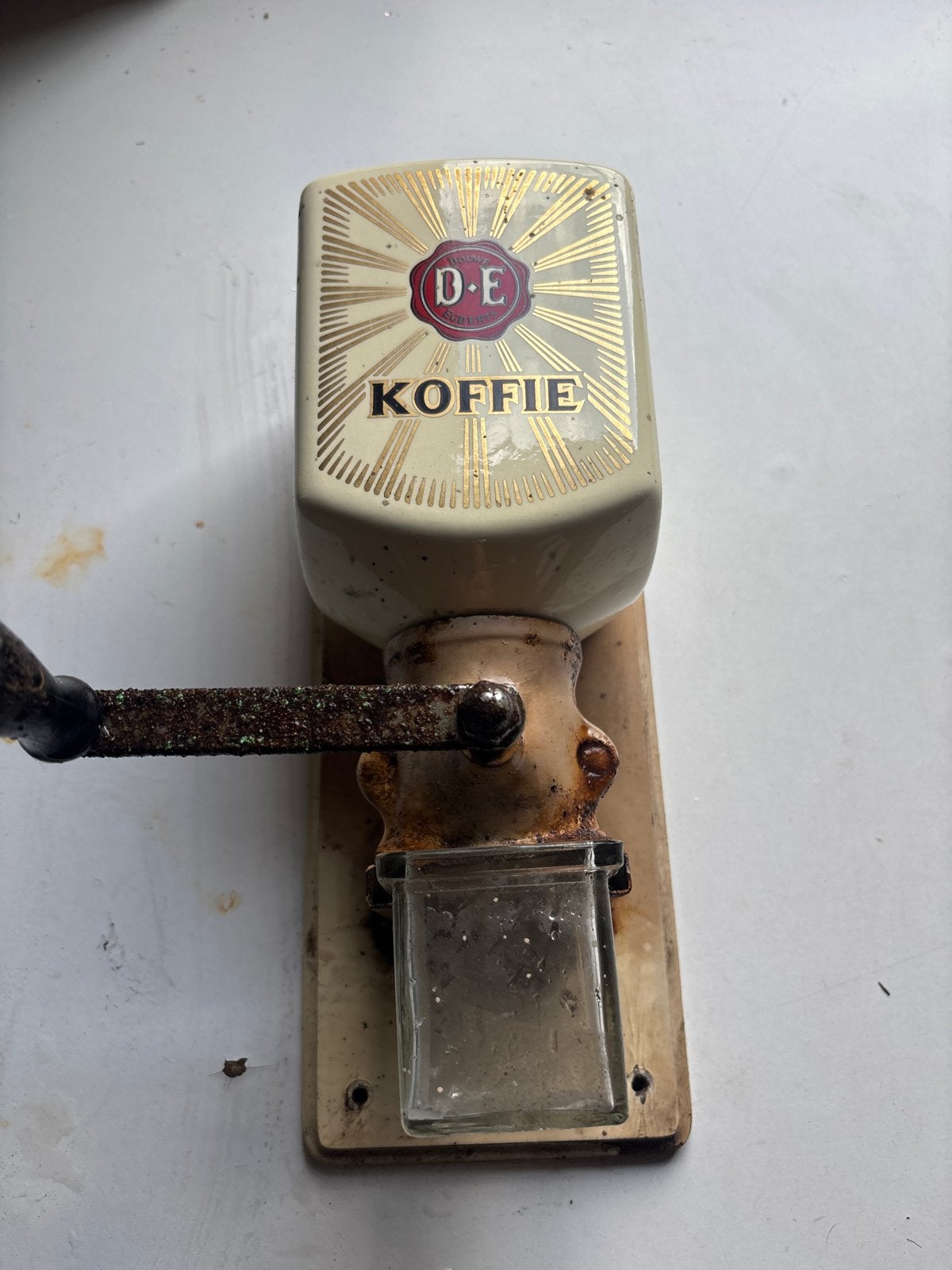 Antieke Douwe Egberts Koffiemolen - Wandmodel, Ophalen of Verzenden