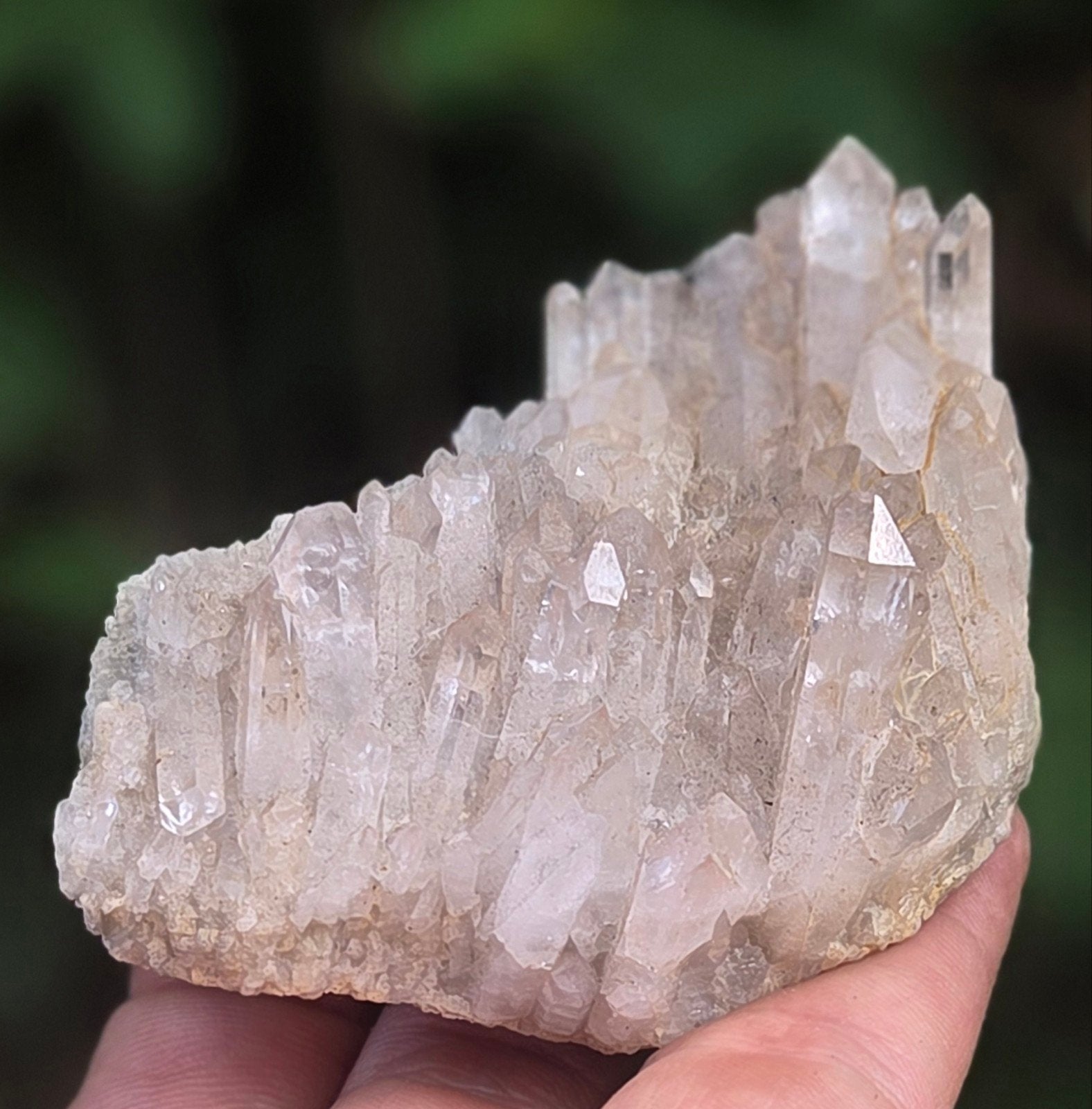 bergkristal cluster -  114 gr, Ophalen of Verzenden