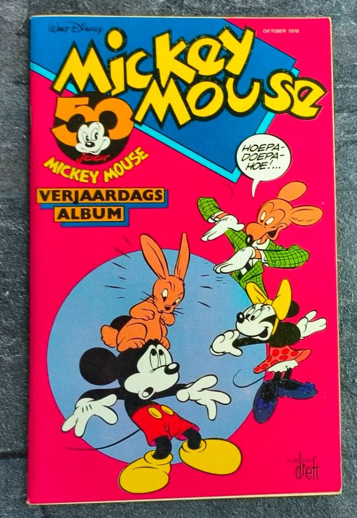 Mickey Mouse Verjaardagsalbum (Dreft) 1978, Eén stripboek, Ophalen of Verzenden, Nieuw