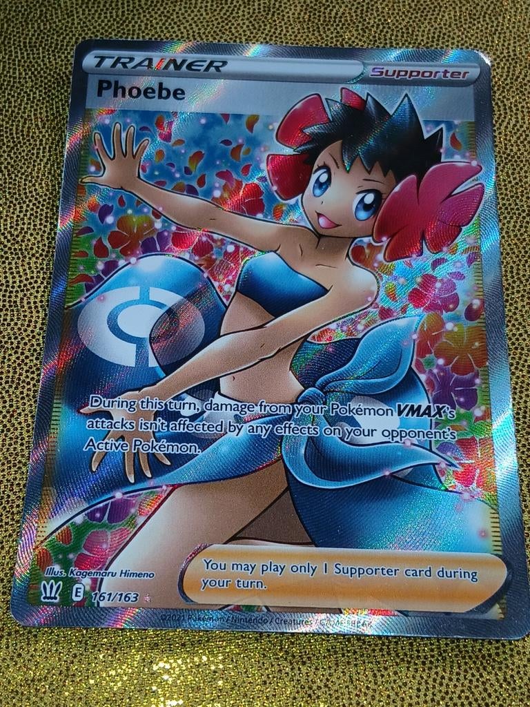 Phoebe supporter hole, Hobby en Vrije tijd, Verzamelkaartspellen | Pokémon, Ophalen of Verzenden
