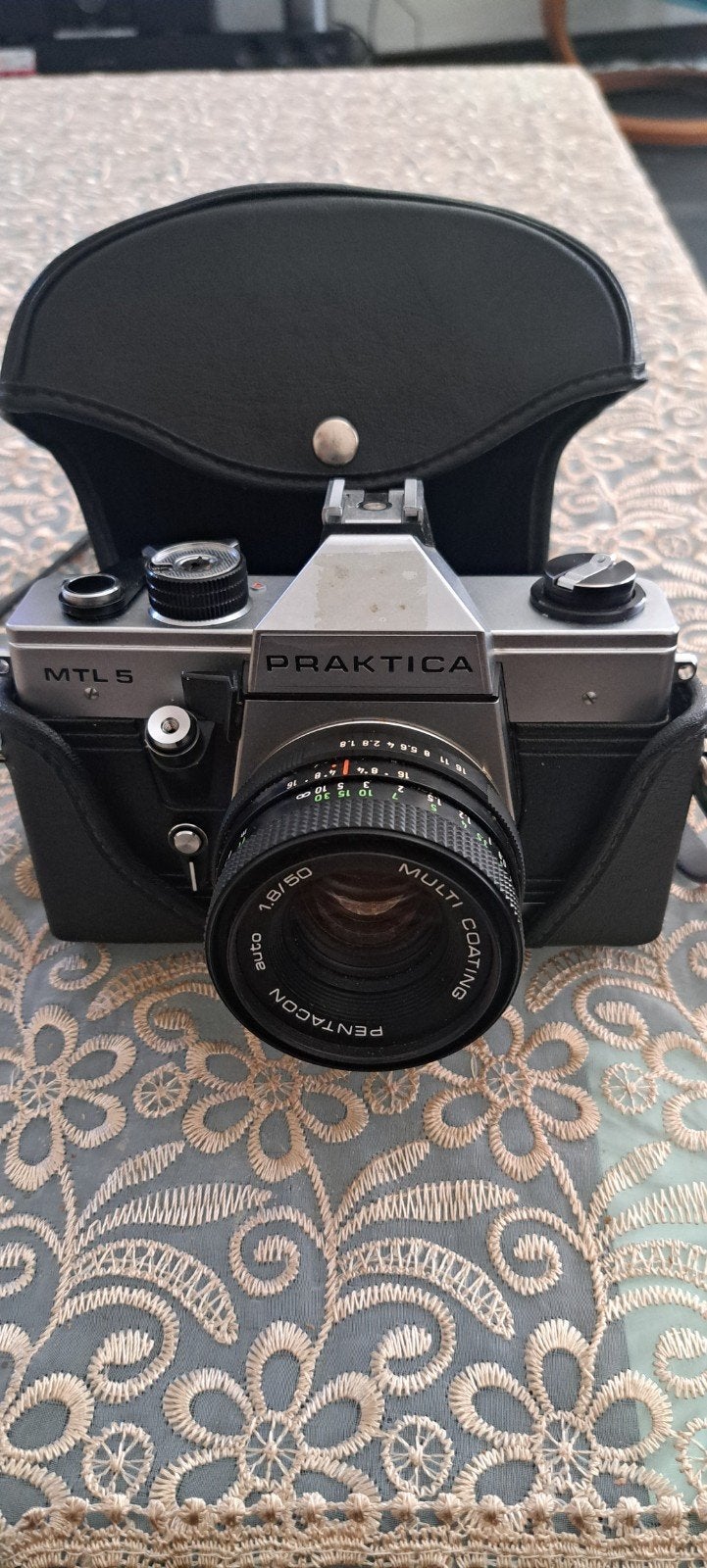Praktica MTL 5 Spiegelreflexcamera met Pentacon lens, Audio, Tv en Foto, Fotocamera's Analoog, Ophalen of Verzenden, Gebruikt