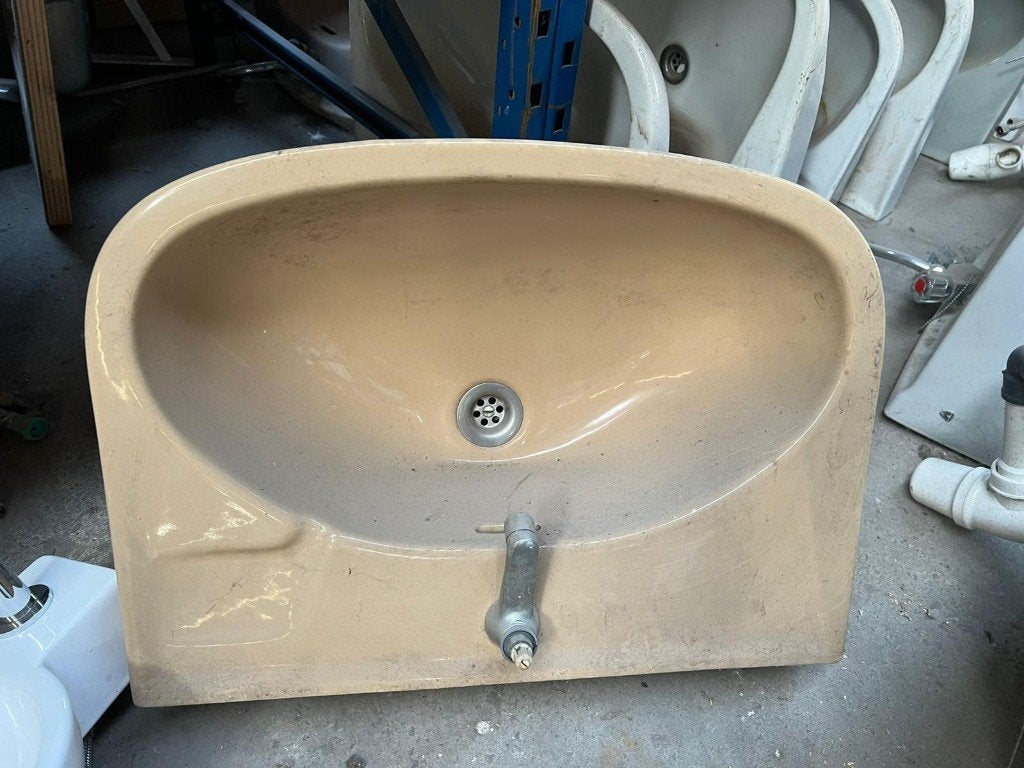 Mooie gebruikte wasbakken incl. kraan ( € 25/stuk ), Ophalen, Gebruikt, Rvs, Wastafel