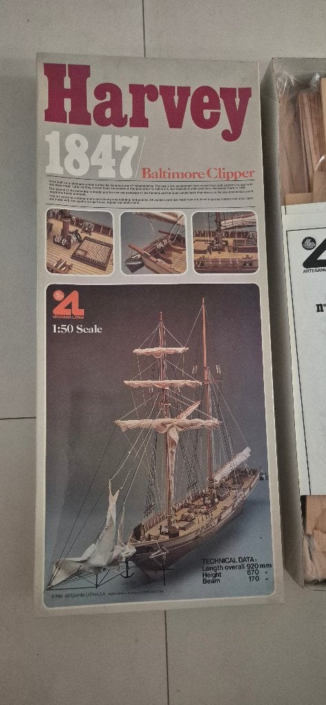 Harvey 1847 Baltimore Clipper Modelschip, Ophalen of Verzenden