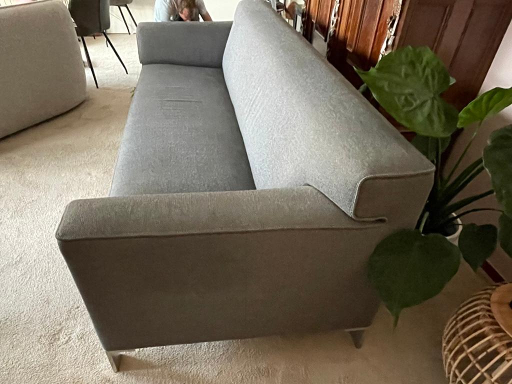 Pode 3,5 zits bank antraciet grijs, 250 tot 300 cm, Gebruikt, Tweepersoons, 75 tot 100 cm